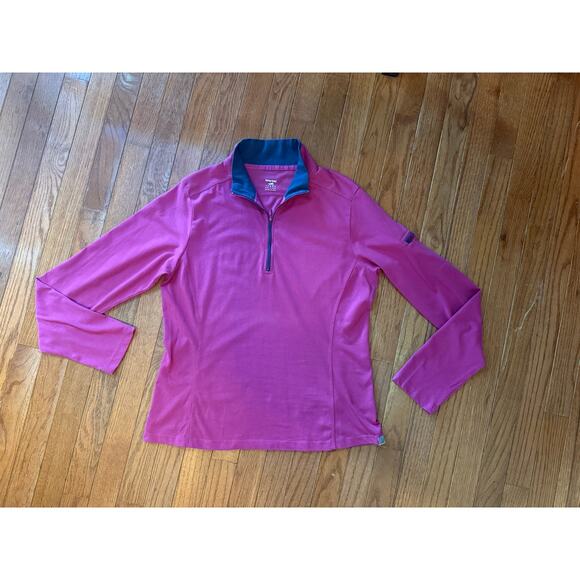 Horny Toad Womens Pull over Jacket Large T9 Tipped Zip - Picture 11 of 14